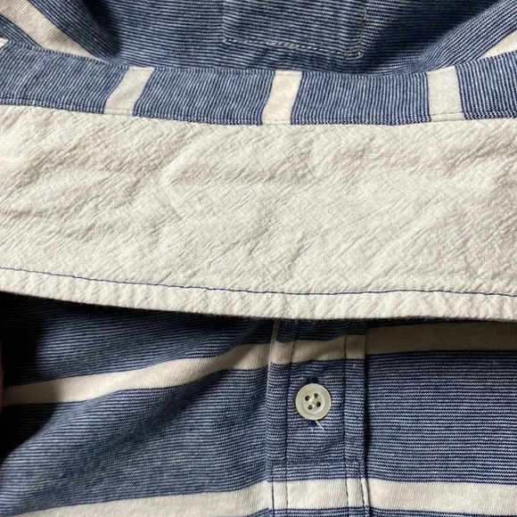 Billy Reid striped 100% cotton polo size XXL - Picture 7 of 12